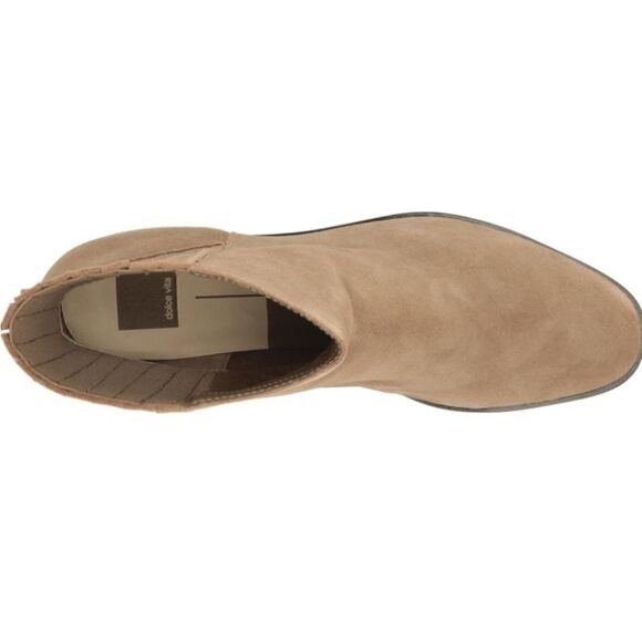 Dolce Vita Linny H2O waterproof suede  ankle boot in tan/truffle size 10 NWT - Picture 3 of 8